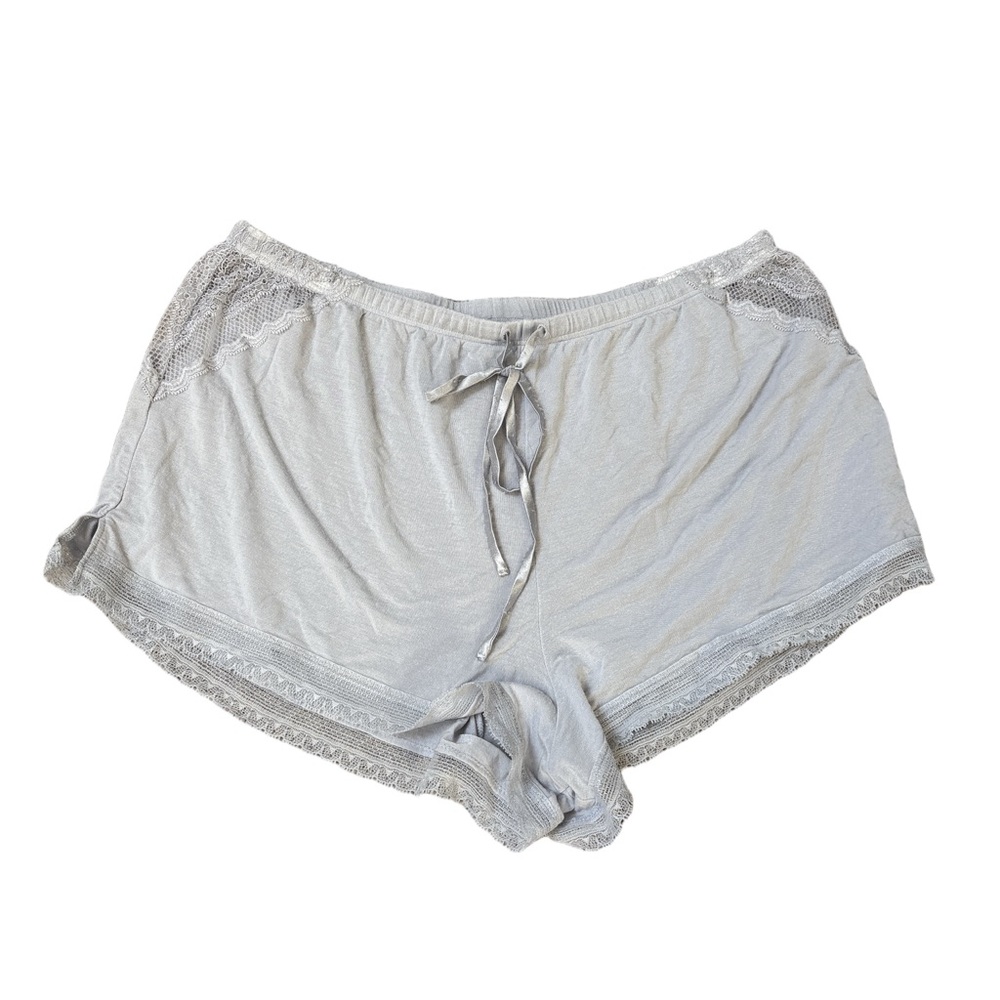 Victoria's Secret light gray lacy pyjama shorts